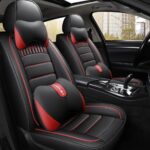 Red and black Design seat cover