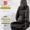 Universal Red and Black Pure Leather Seat Cover – Full Coverage