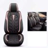 Leather Pink and Black car seat cover carfanzy